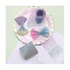 12cmx5 Yards Gradient Rainbow Tulle Roll Silver Dot Tulle Mesh DIY Children's Handmade Jewelry Hair Bow Accessories