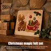 Handmade Christmas Gift Making Kits DIY Felt Craft Kit Gnome Santa Sticker Art No Sew for Beginners Fabric Reindeer Penguin Decoration Crafting