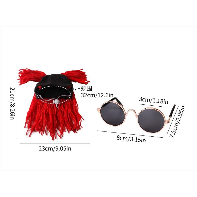 

Pet Accessories Pet Headgear Pet Glasses Cat Small Dog Holiday Funny Dress Up
