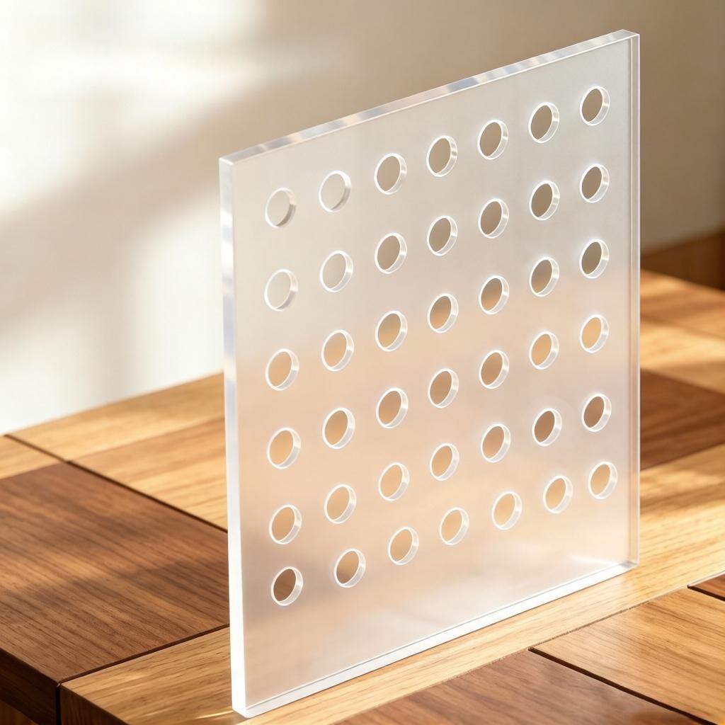 Transparent Acrylic Perforated Board Wall Storage Display Board Foyer Study Partition DIY Splicing Tool Material Rack Balcony Anti Fall Mesh Mat