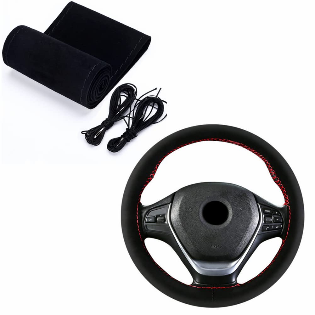 

TATACLEA Чехол на руль, Плетеный чехол на руль, Ручная строчка, Дышащий, Ткань из искусственной замши, чёрный