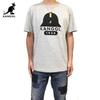 Used New Genuine L KANGOL KANGOL HYPE Old School Hat Design Collaboration T-Shirt Heathered Gray