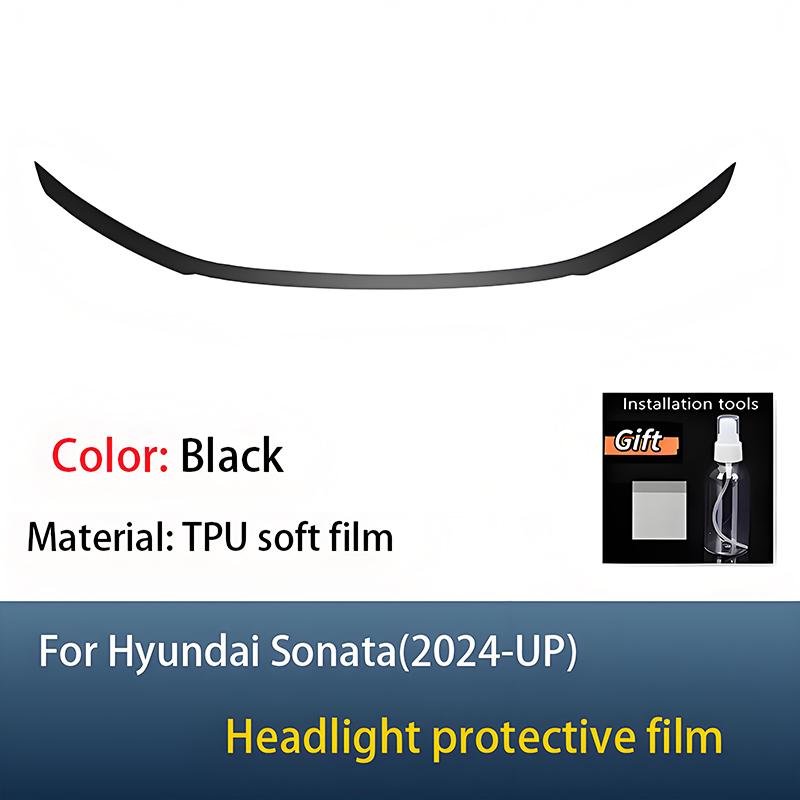 Suitable for Hyundai Sonata 2024-2025 transparent TPU car headlight protective film, scratch resistant and UV resistant film