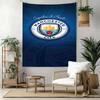 Decor perete Manchester City Tapiserie Artă Pentru Memorial Animale de Companie Petrecere de Ziua de Naștere Nuntă Fundal Cadou de Familie