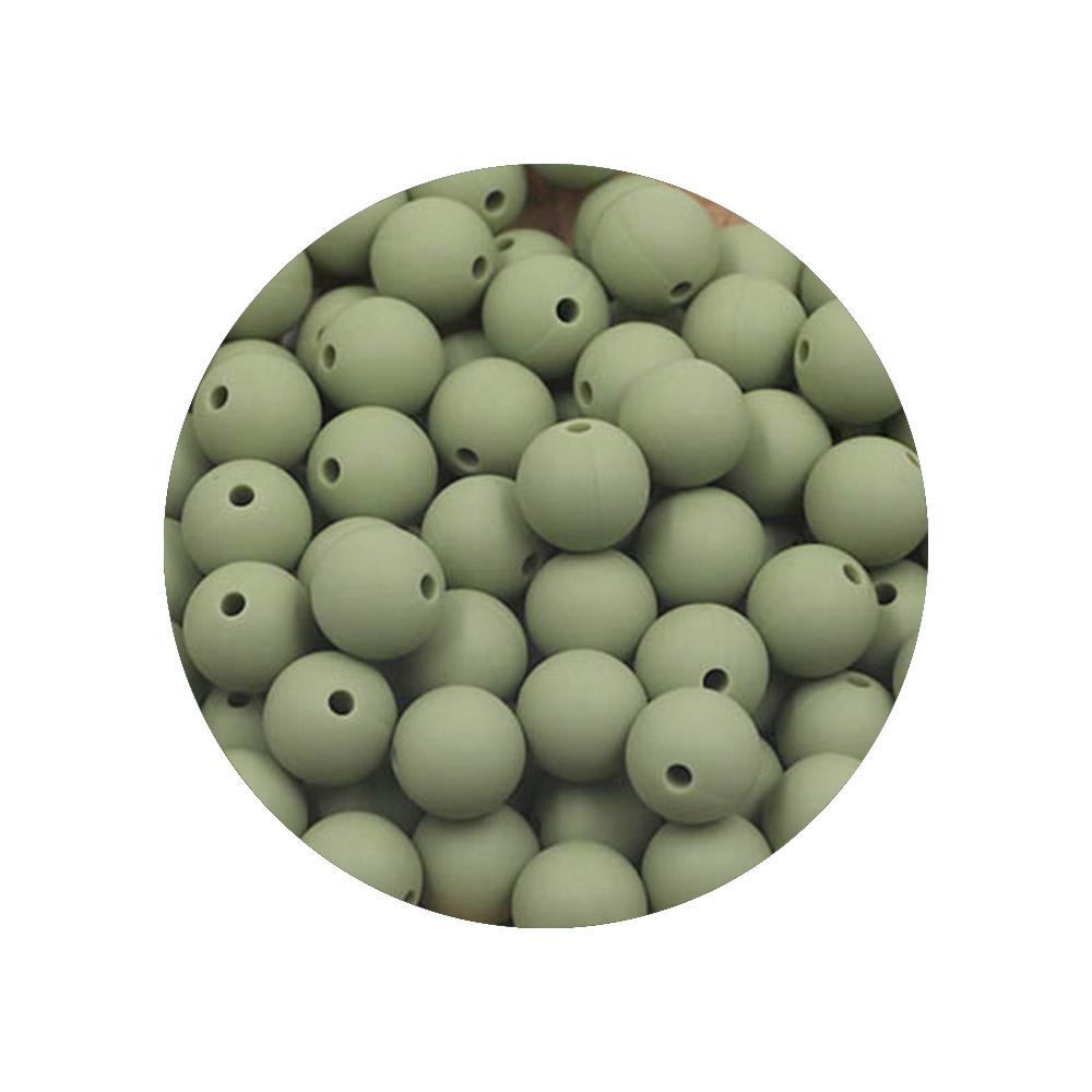 Kovict 9MM 40-80Pcs Round Silicone Bead 9MM Food Grade For Jewelry Making DIY Bracelet Pacifier Chain Accessories