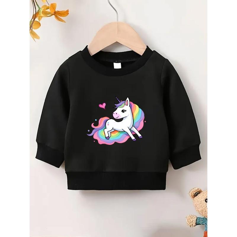 European sizes Cute and Fun Printed Pattern, Thin and Versatile Comfortable Round Neck Hoodie for 0-3 Year Old Kids , Suitable for Outdoor Wear