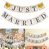 Multi Design Wedding Bunting Banners Bridal Shower Decorations With Glitter Accents For Photo Booth Or Party Backdrop