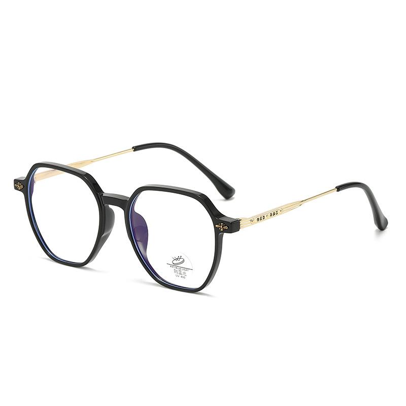 Tr85012 New Fashion Tr90 Internet Celebrity Street Shot Rice Nail Glasses 2023 Anti-Blue Eye Protection Flat Mirror