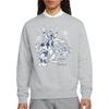 Disney Unisex Adult Merry, Bright And Tied Up In Lights Mickey Mouse Heather Sweatshirt
