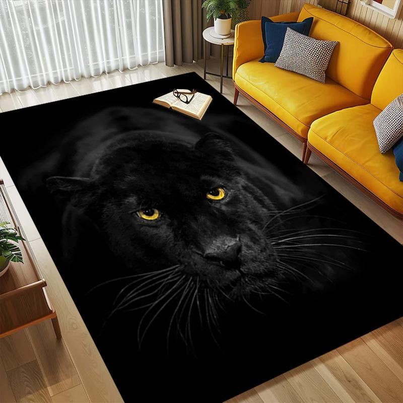 Black Panther Living Room Nonslip Area Rug Soft Carpet For Bedroom Game Playroom Sofa Office Home Decor Doormat Christmas Gift C9261138
