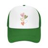 Pastel Sketch Hearts Vertical Love Mesh Baseball Cap Casual Hat Outdoor  For Womens Unisex FeUnisex
