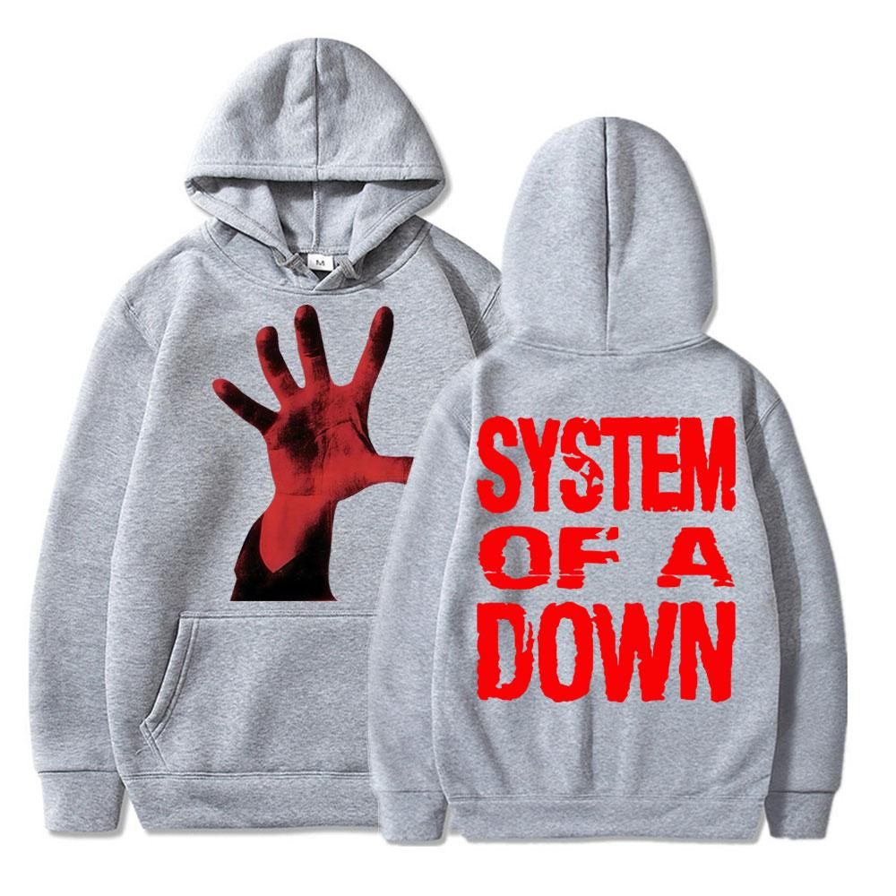 Rock Band System of A Down Band Hoodie Fashion Metal Gothic Harajuku Hip Hop Sweatshirt Men Women Tracksuit