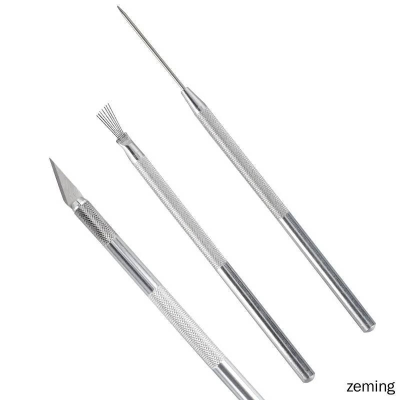 

Figurine Making Tools, Seven Needles For Detailing, Engraving Knife, Doll Piercing Tool one size белый