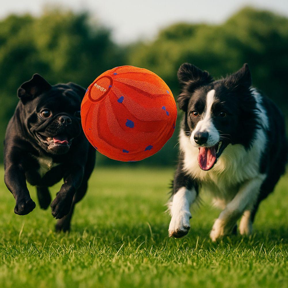 Bite Resistant Smart Dog Ball USB Rechargeable Durable Automatic Moving Ball Wear Resistant with Light Electronic Rolling Ball
