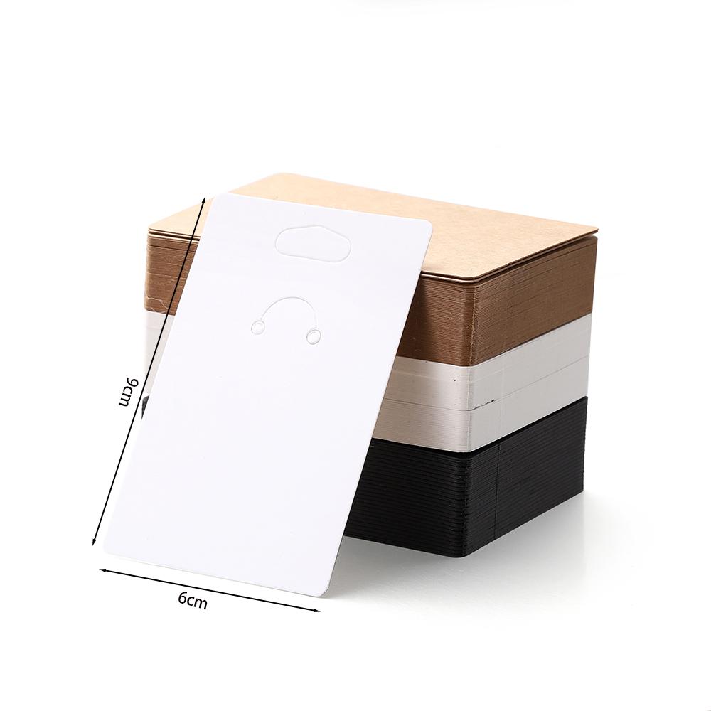 50pcs 6x9cm Keychain Earrings Display Cards Keychain Card Hold Cardboard for DIY Keyring Jewelry Display Packaging Wholesale