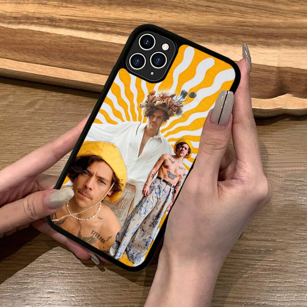 Famous H-Harris Singer S-Styles Phone Case For Iphone 11 12 13 14 15 Pro Max 17 16 Plus Hard PC+TPU Back Cover