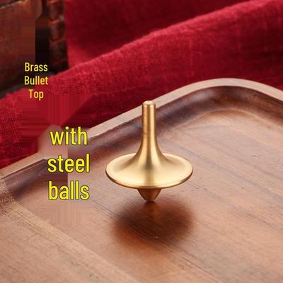 Inception-Style Brass & Steel Ball Fidget Spinner: Smooth, Resistance-Free Whirlwind Craft for All Ages Finger Exercise