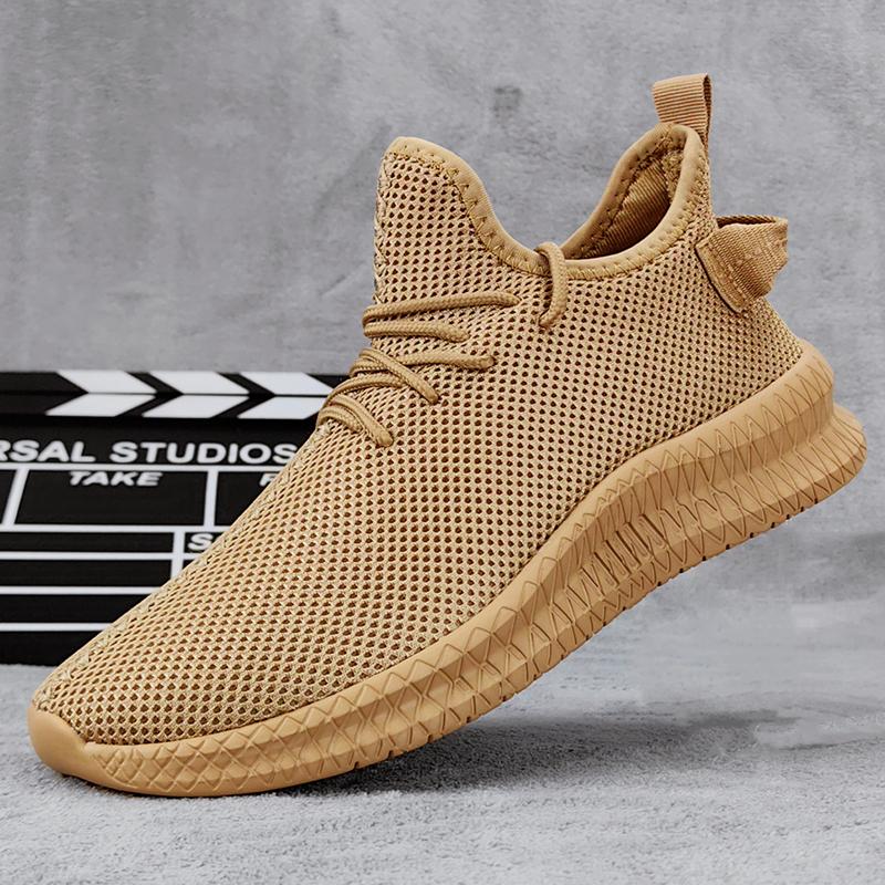 

Мужские легкие дышащие кроссовки на шнуровке с подошвой MD, идеально подходящие для тренировок, бега и повседневного активного отдыха в любое время года. 46 коричневый