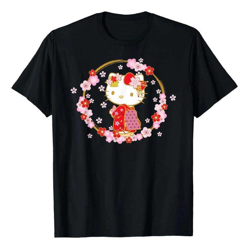 Camiseta De Primavera De Hello Kitty Sakura S