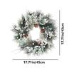 Christmas Door Wreath Holiday Decor Christmas Winter Wreath With Pine Cones For Kitchen Window Porch Centerpiece Party Indoor