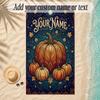 Halloween Theme Soft Beach Towel Personalized Custom Name Text Towel Portable for Beach Pool Travel