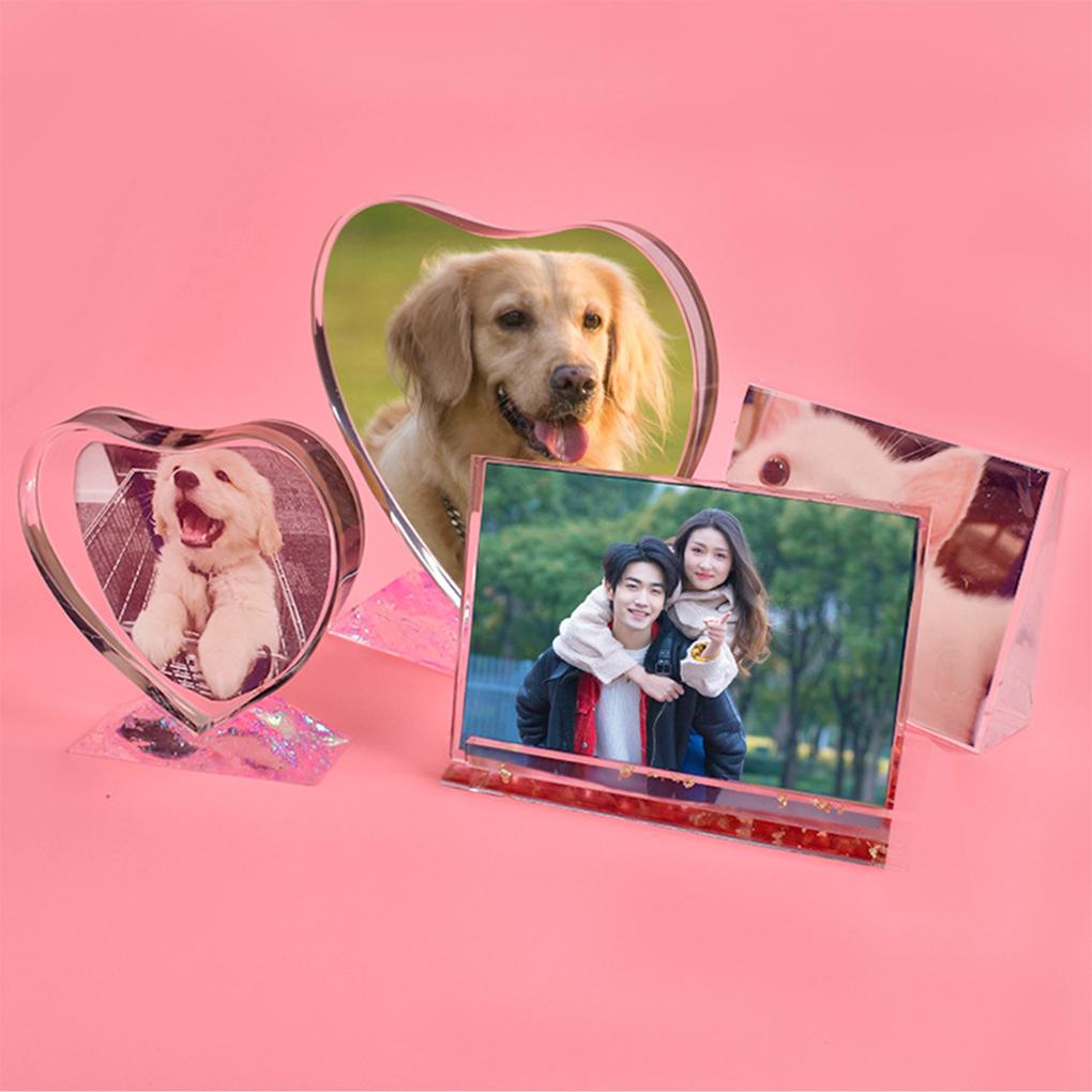 Picture Frame Bracket Mold Molds DIY Gift Heart-shaped Photograph Silicone Mould Heat-resistance Flexible Desktop Gadgets
