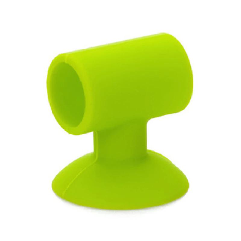 Мини-дверной стопор, настенный протектор, противоударный силиконовый дверной стопор, глушитель, резиновый стопор, противоударный зелёный