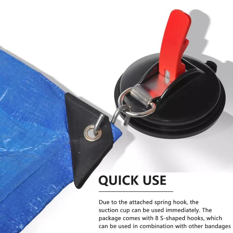 Vacuum Suction Cup Anchor with Fixed Hook Suction Cup Hook for Heavy-Duty Car Watch Strap Suitable for Car Household Bathroom