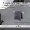 Space-Saving Vertical Towel Rack for Bathroom or Kitchen Countertop Storage