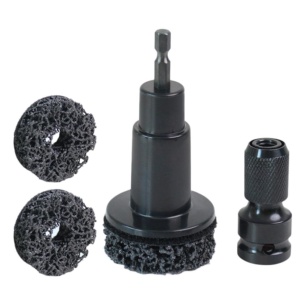 Wheel Hub Rust Removal Tool Set with Multiple Grinding Heads for Maintenance