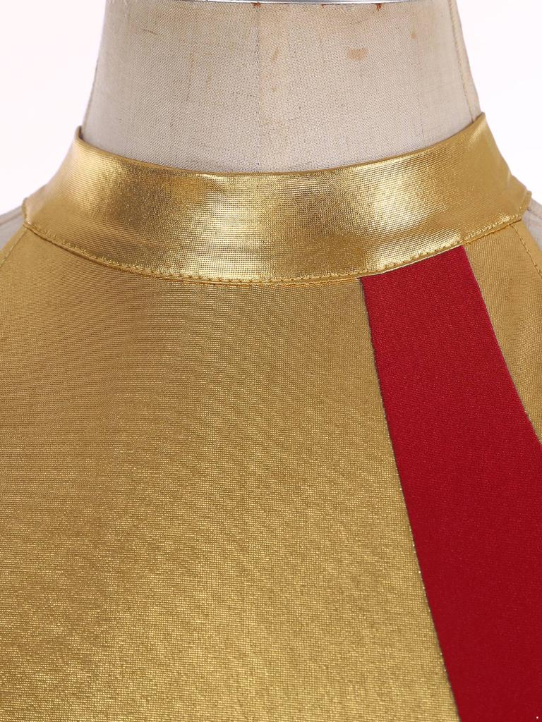 Damskie metalowe stroje do tańca liturgicznego, liryczne szaty do tańca, sukienki kultowe