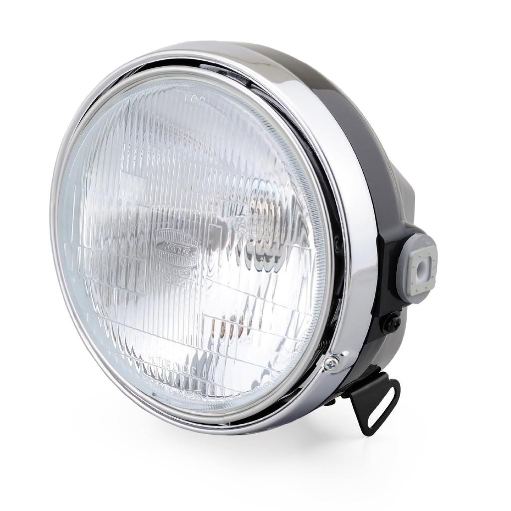 Daytona Motorcycle Headlight H4 Bulb Lens Diameter Headlight Kit Chrome 22713 153