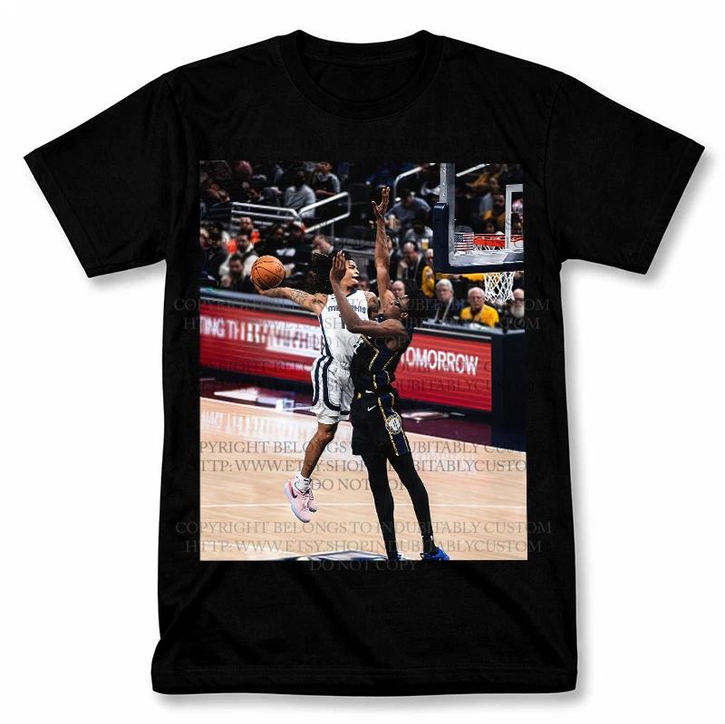 Футболка с графическим принтом Ja Morant Dunk Memphis Grizzlies, футболка в винтажном стиле, баскетбольная футболка 3XL