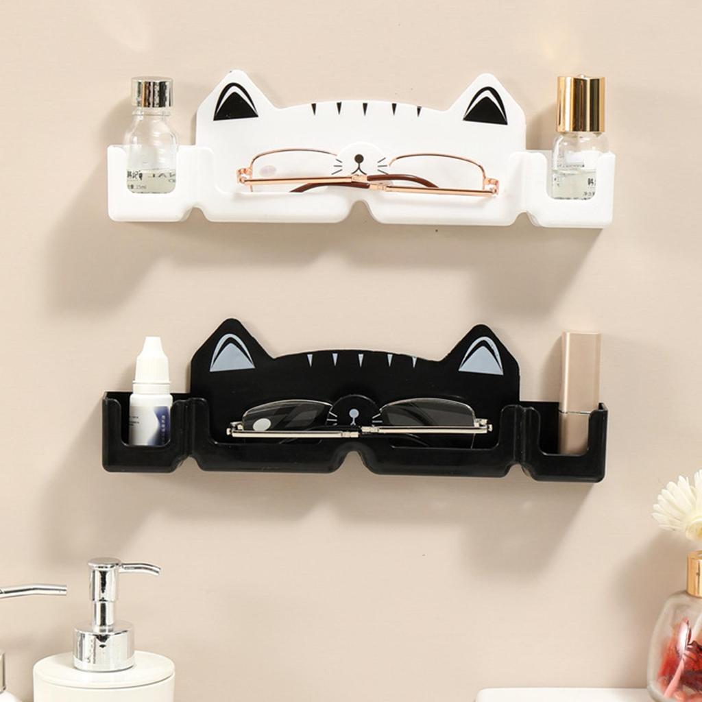 1pcs Glasses Holder Stand Wall Mounted Myopia Glasses Sunglasses Storage Rack Cute Cat Sun-Glasses Display Holder Decor Shelf