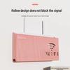Punch-Free Wall-Mounted Wireless Router and Cable Organizer Box
