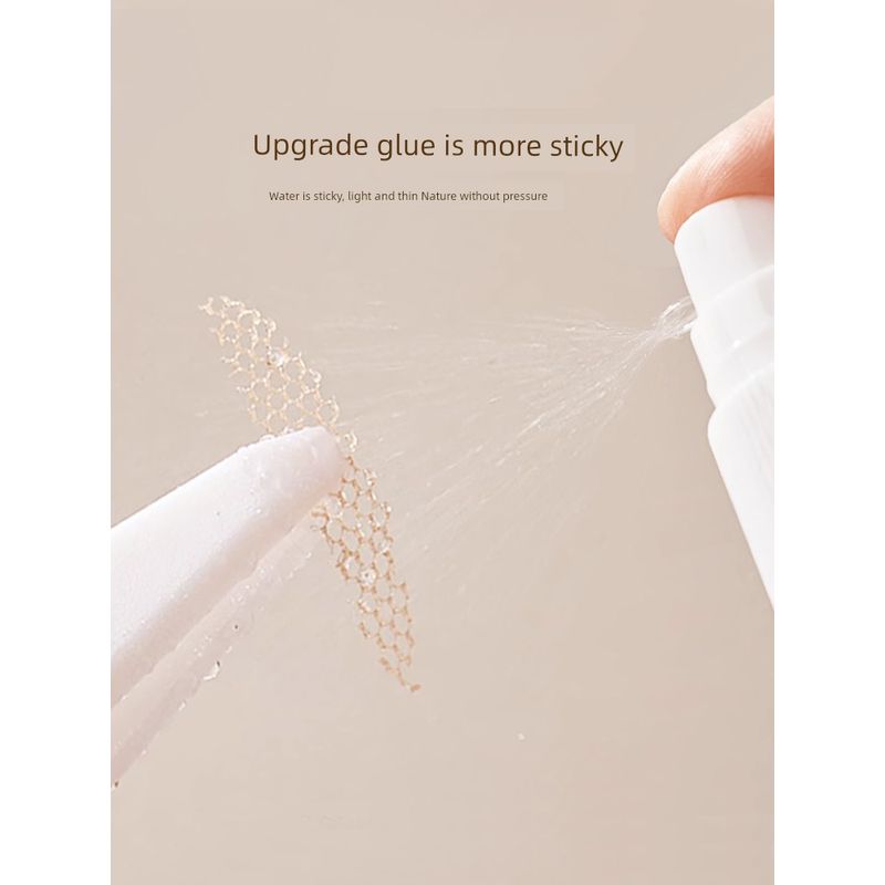 [Sticky Lace When Exposed to Water] Double Eyelid Stickers Lace Mesh Super Sticky Invisible Nature Non-Reflective Breathable Glue-Free