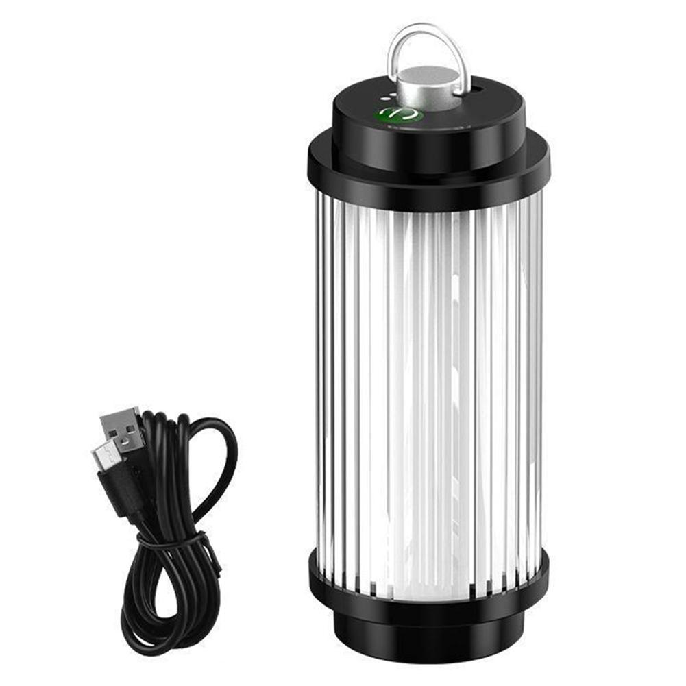 LED Magnetic Camping Lantern 5 Light Modes Hanging Tent Light Type C Charging Multifunction Desktop Light for Outdoor Activities
