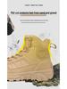 Men's Wear-Resistant Tactical Hiking Boots - Lace-Up, Outdoor Casual, Large Sizes Available