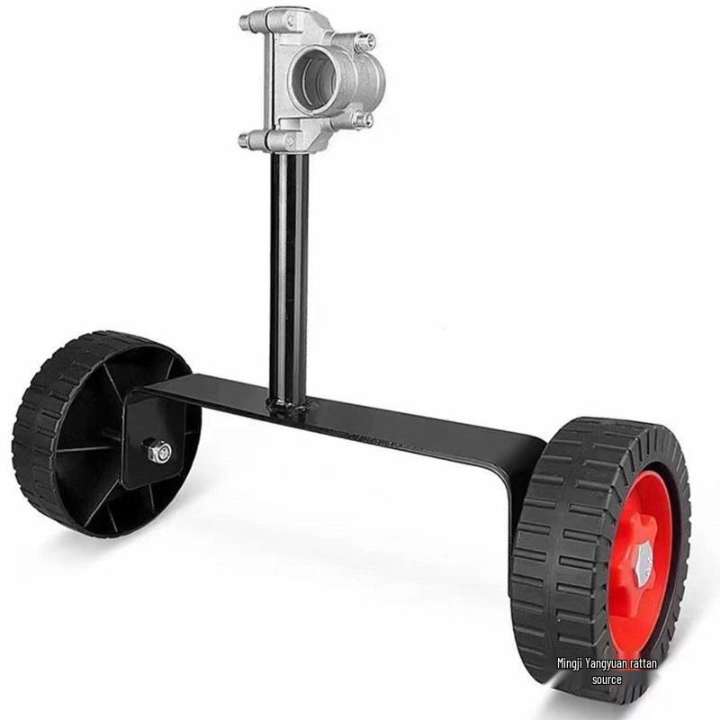 Backpack Gasoline Lawn Mower & Brush Cutter with Auxiliary Wheels