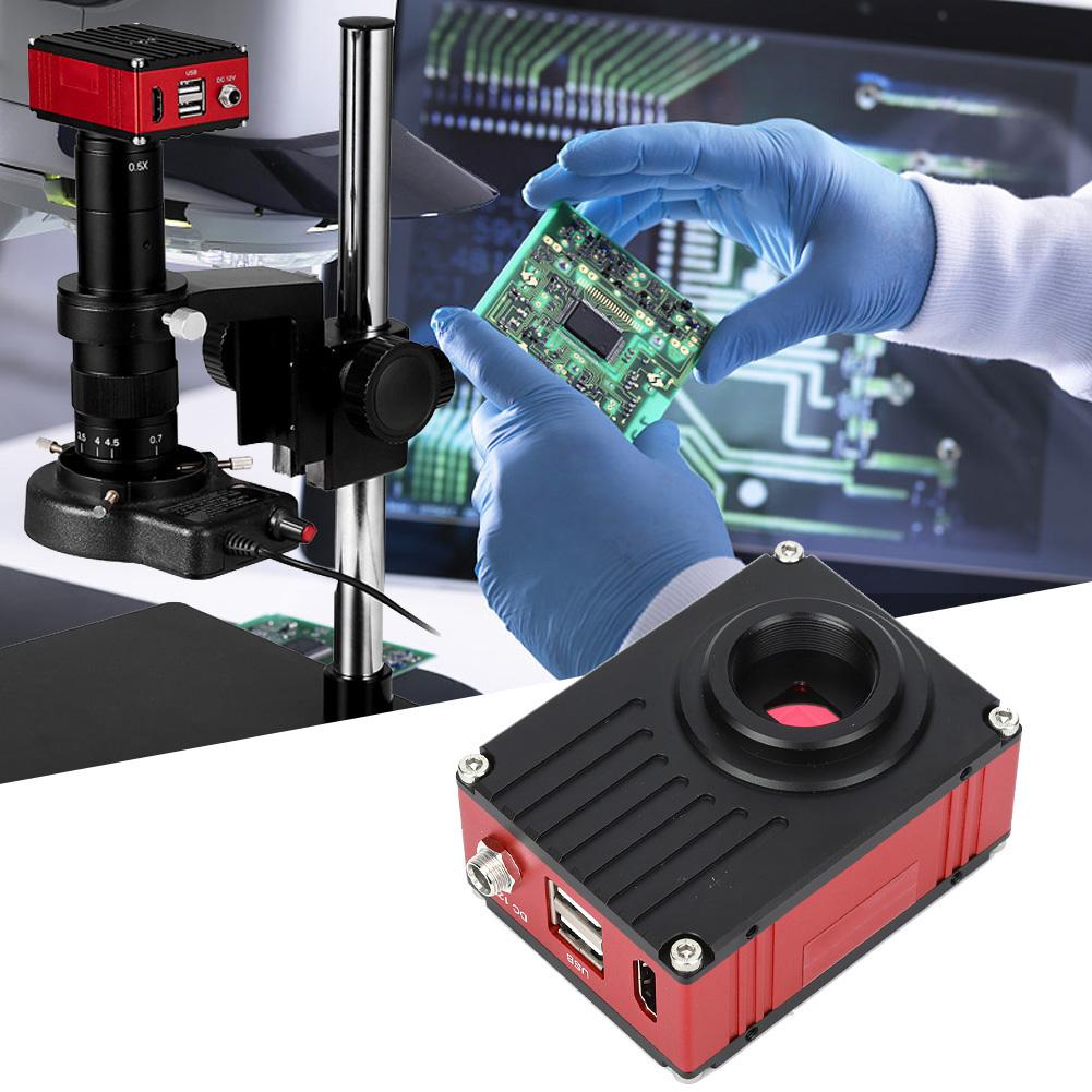 KP 2K1080 2K High Definition Industrial Microscope Camera for Taking Photo Video MeasurementEU Plug 100 240V