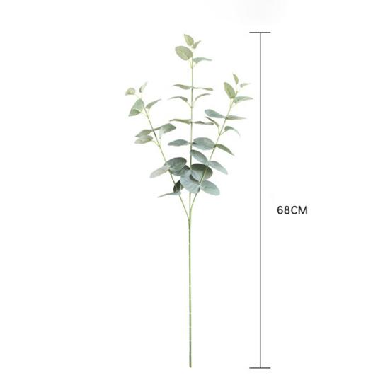 1 szt. Sztuczne liście roślin eukaliptusowy ogród DIY strona główna dekoracje ślubne rękodzieło