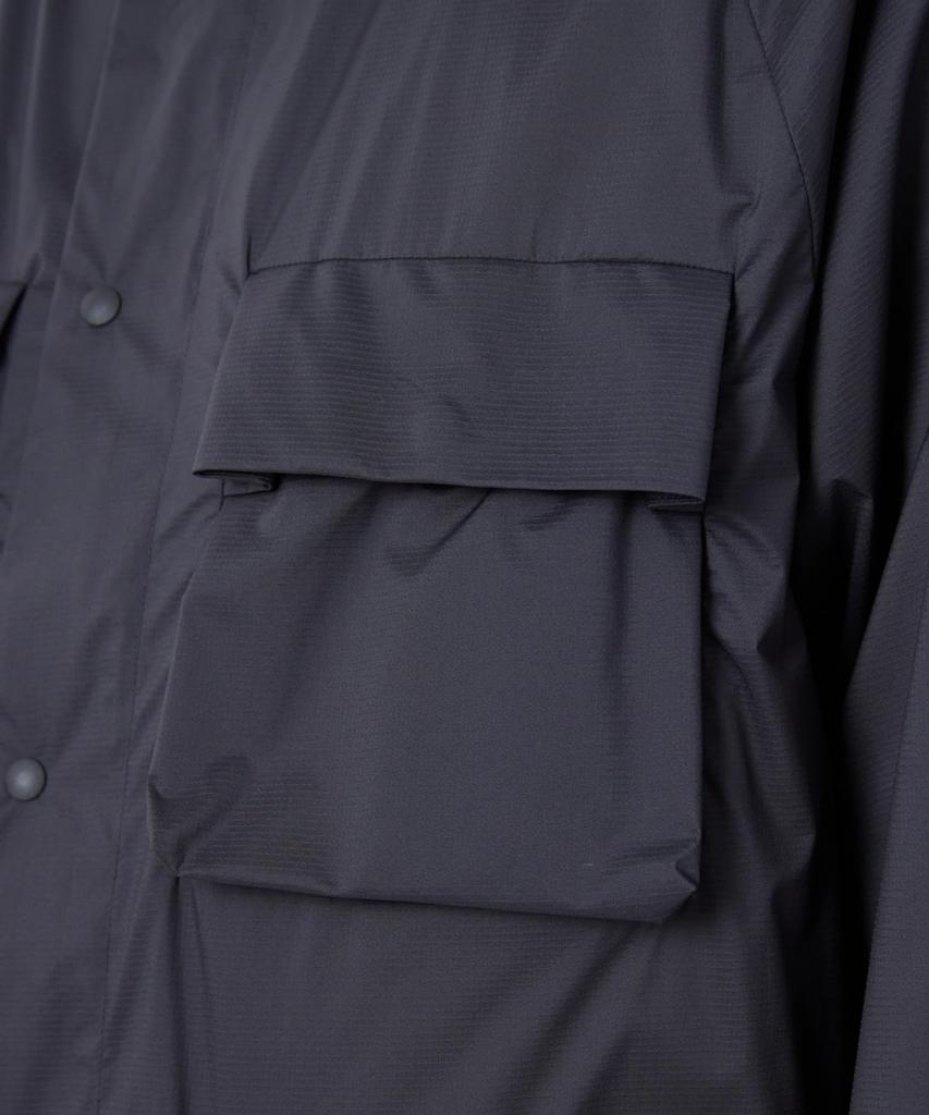 Snow Peak Double Weave Mountain Parka Outer Jacket for Men and Size L U.L. JK-26SU012 Women, BLACK,