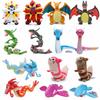 Style Plush Toy Set Dragon Water Fire Type Characters Stuffed Dolls Kids Holiday Gift
