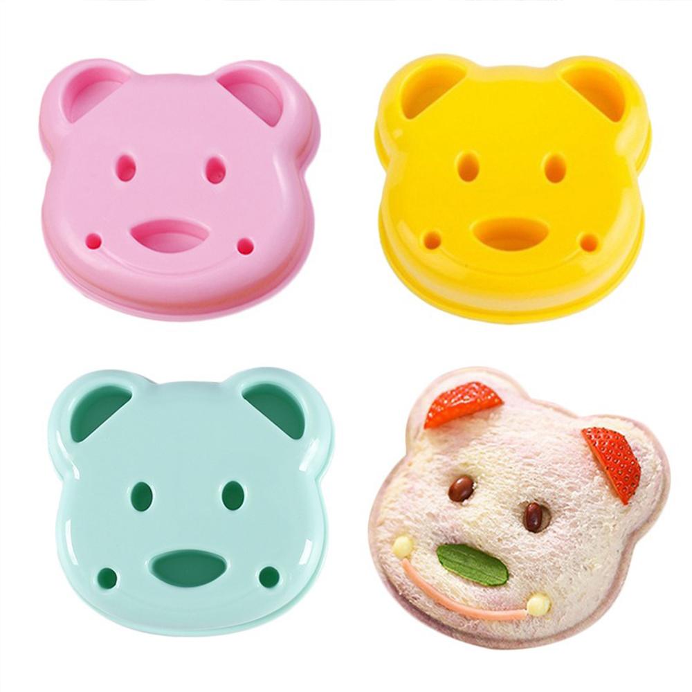 Bear Shape Sandwich Mold Cutter Bread Sandwich Shapers Biscuit Cookie Cake Mould Cutter Kitchen Breakfast Accessories