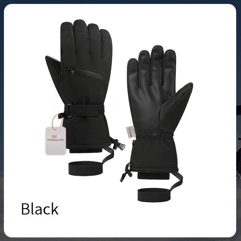 Men Women's Waterproof Winter Ski Gloves Windproof Snowboarding Gloves with Thinsulate Lining for Cold Weather Sports