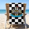 Strandtuch mit aufgedrucktem Wappen, Superweiche Mikrofaser, Perfektes Geschenk zum Geburtstag, für Pool, Strand, Reisen, für Familie und Freunde