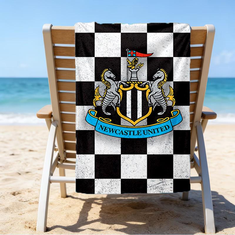 Strandtuch mit aufgedrucktem Wappen, Superweiche Mikrofaser, Perfektes Geschenk zum Geburtstag, für Pool, Strand, Reisen, für Familie und Freunde