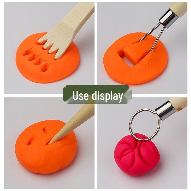 Pottery Clay Tool Kit - 5-Piece Set for Sculpting, Trimming, and Modeling