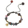 Retro Hand-woven Bracelet Tibetan Dzi Bead Bracelet Niche Design Men's and Women's Hand Rope Accessories