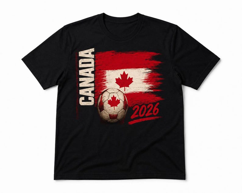 Canada Soccer T-Shirt 2026 | Team Canada World Cup Shirt | Canadian Soccer Fan Tee | Canada Football Supporter | Host Nation Pride 2XL